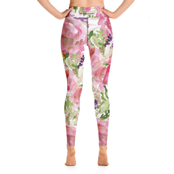 Pink Rose Women's Yoga Leggings