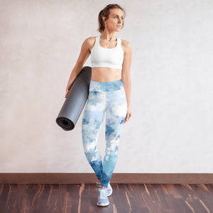 Blue Abstract Women's Yoga Leggings