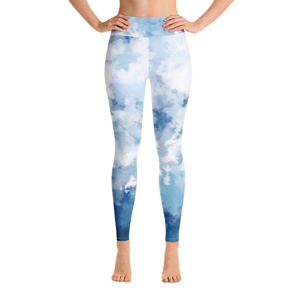 Blue Abstract Women's Yoga Leggings