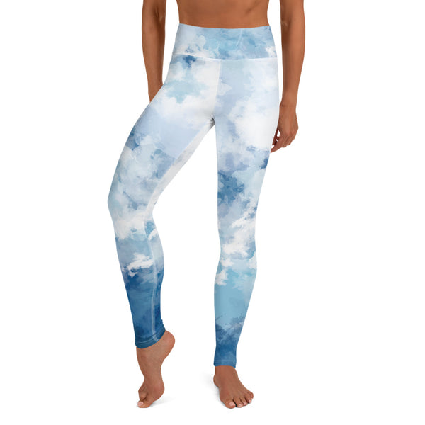 Blue Abstract Women's Yoga Leggings