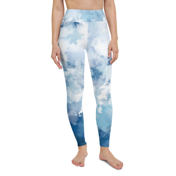 Blue Abstract Women's Yoga Leggings