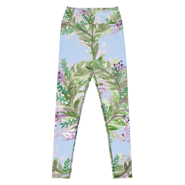 Light Blue Lavender Yoga Leggings
