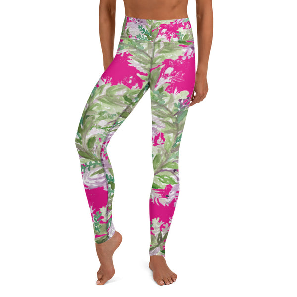 Hot Pink Lavender Yoga Leggings