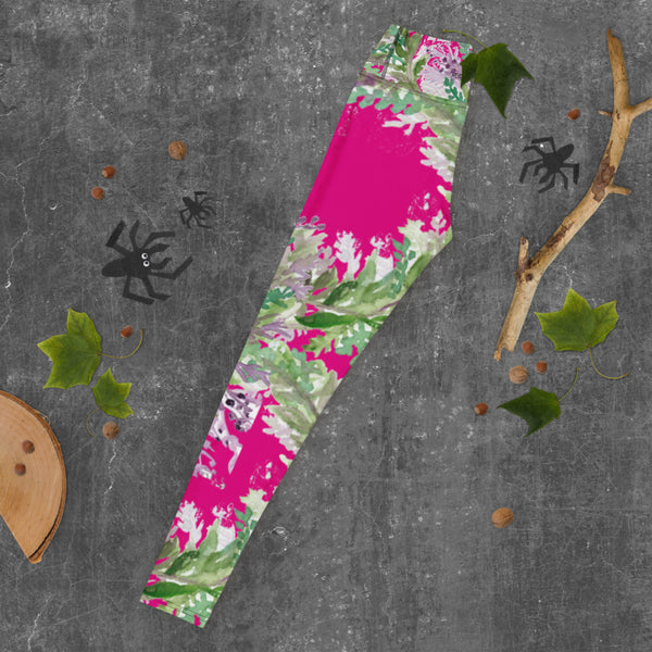 Hot Pink Lavender Yoga Leggings