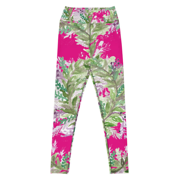 Hot Pink Lavender Yoga Leggings