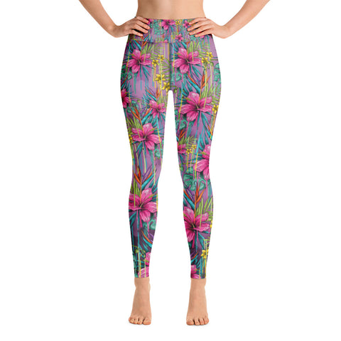 Tropical Yoga Leggings