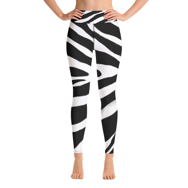 Black Zebra Yoga Leggings