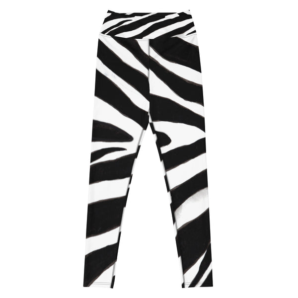 Black Zebra Yoga Leggings