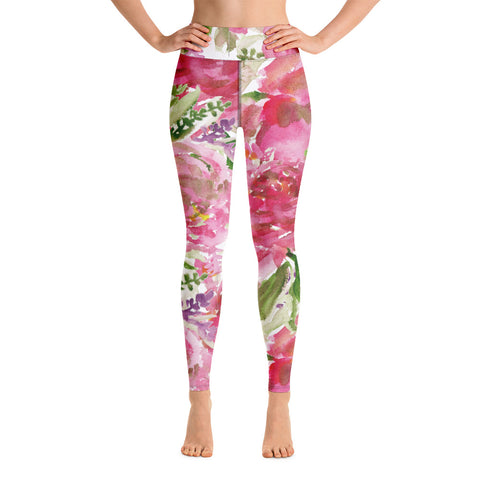 Pink Rose Women's Yoga Leggings