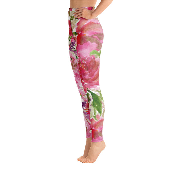 Pink Rose Women's Yoga Leggings