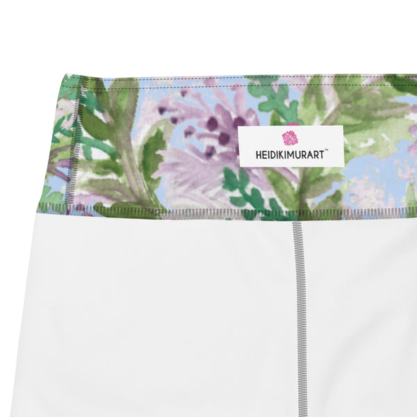 Light Blue Lavender Yoga Leggings