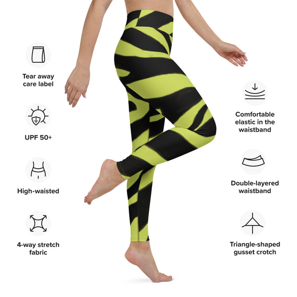 Yellow Zebra Women's Yoga Leggings