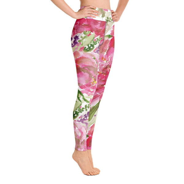 Pink Rose Women's Yoga Leggings