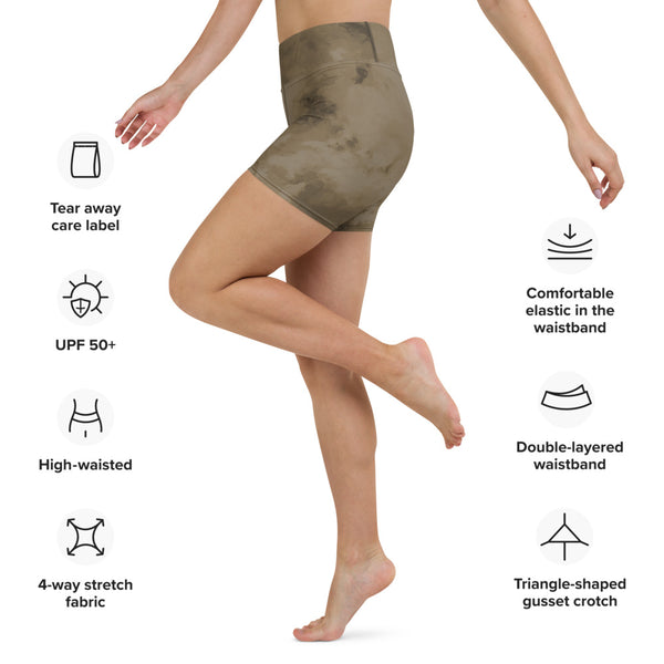 Brown Yoga Shorts