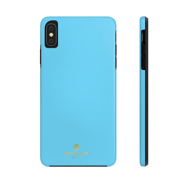 Blue Solid Color Phone Case, Modern Case Mate Tough Phone Cases-Made in USA - Heidikimurart Limited 