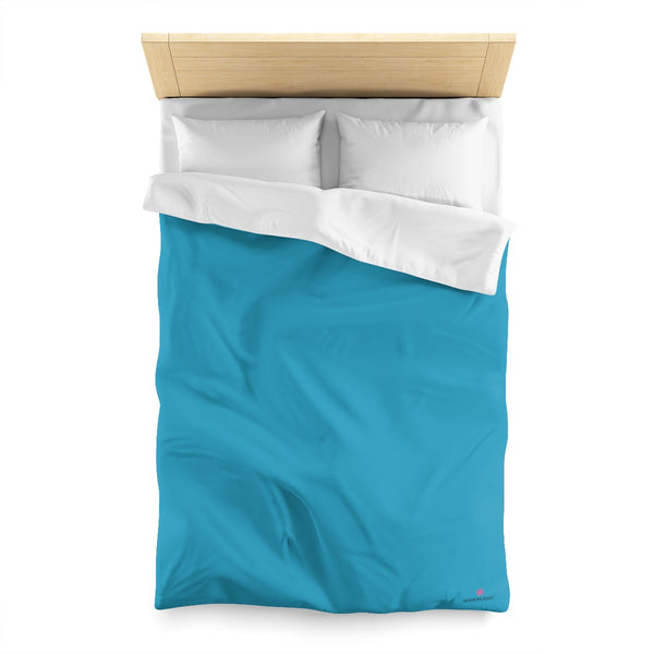 Blue Color Duvet Cover,  Solid Color Best Microfiber Duvet Cover