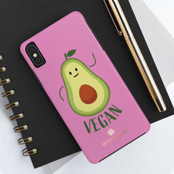 Cute Avocado Print Phone Case, Vegan Love Case Mate Tough Phone Cases-Made in USA - Heidikimurart Limited 