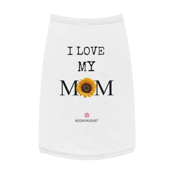 Pet Tank Top For Dog/ Cat, Sunflower Premium Cotton Pet Clothing For Cat/ Dog Moms-Made in USA