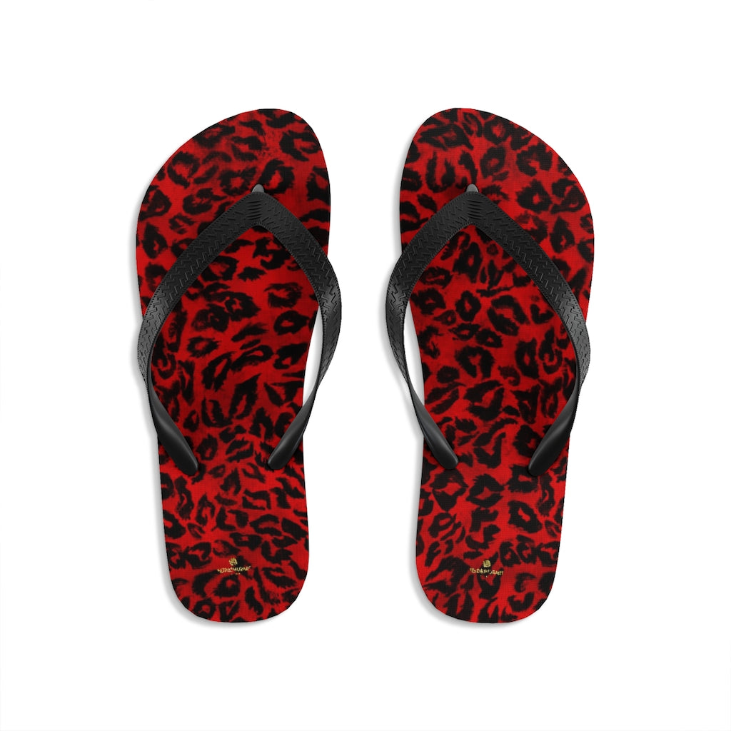 Red leopard deals print sandals