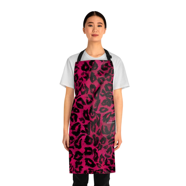 Hot Pink Leopard Print Apron
