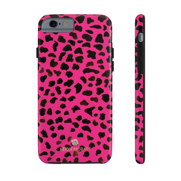 Hot Pink Cheetah Animal Print Phone Case, Case Mate Tough Phone Cases-Made in USA - Heidikimurart Limited 