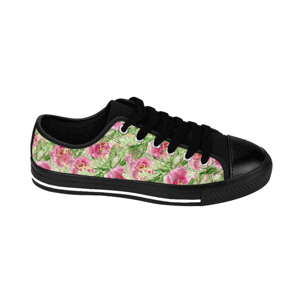 Garden Rose Print Women's Sneakers