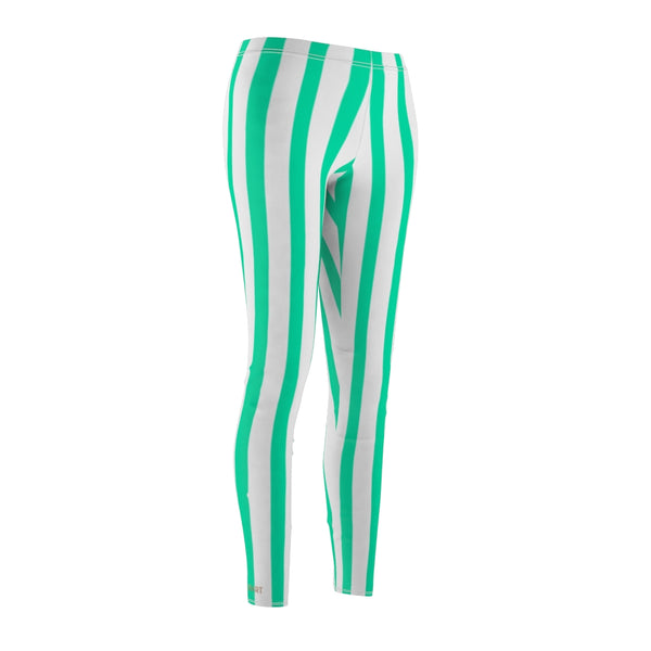 Truquose Striped Women's Casual Leggings-All Over Prints-Printify-Heidi Kimura Art LLC