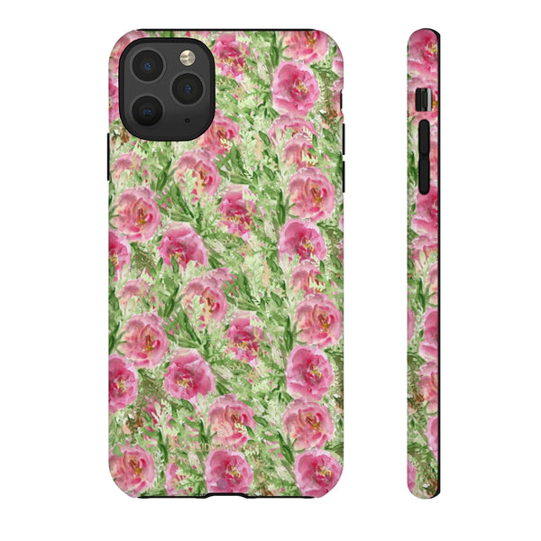 Garden Rose Phone Case, Roses Floral Print Tough Designer Phone Case -Made in USA-Phone Case-Printify-iPhone 11 Pro Max-Glossy-Heidi Kimura Art LLC