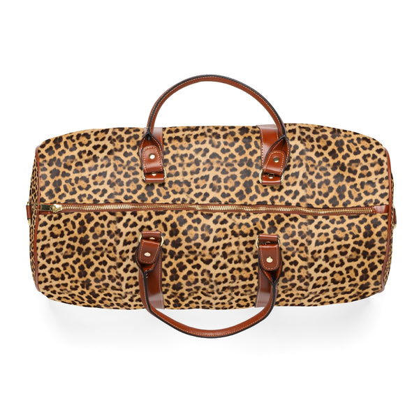Leopard Print Waterproof Travel Bag