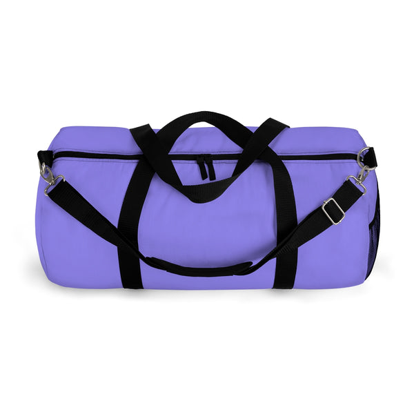Pastel Purple Solid Color All Day Small Or Large Size Duffel Bag, Made in USA-Duffel Bag-Heidi Kimura Art LLC