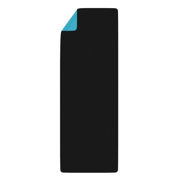 Sky Blue Rubber Yoga Mat - Printed in USA (Size: 24” x 68”)