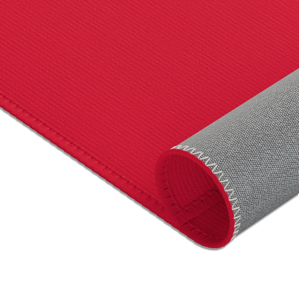 Dark Red Area Rugs, Best Anti-Slip Indoor Solid Color Carpet For Home Office - Printed in USA