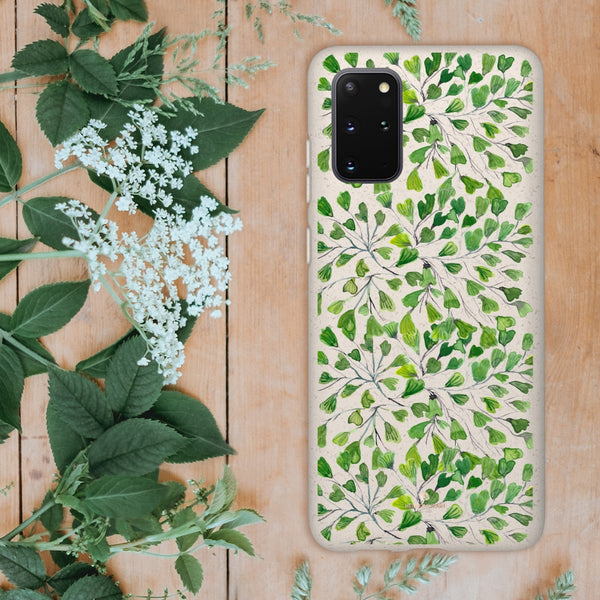Green Clover Leaf Biodegradable Case, Eco-Friendly Compostable Slim Lightweight Phone Case-Phone Case-Printify-Heidi Kimura Art LLC