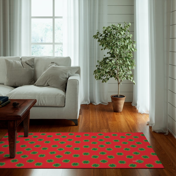 Red Green Clover Dornier Rug