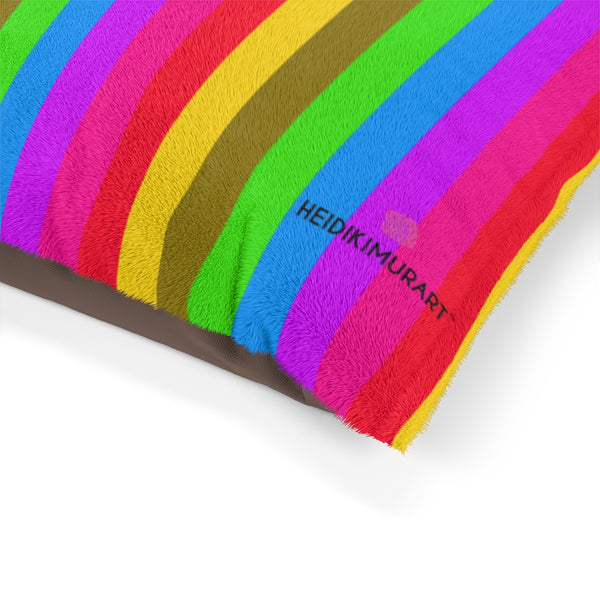 Rainbow Pet Bed, Gay Pride Dog Bed - Heidikimurart Limited 