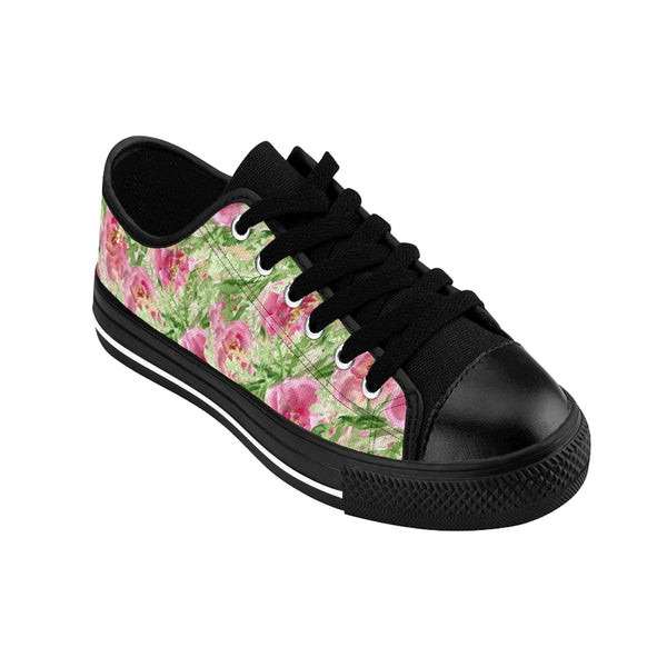 Garden Rose Print Women's Sneakers