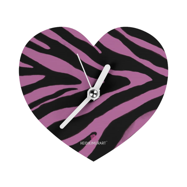 Pink Zebra Print Fun Wall Clocks