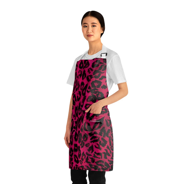Hot Pink Leopard Print Apron