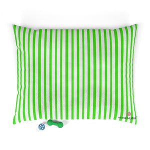 Green Striped Pet Bed - Heidikimurart Limited 