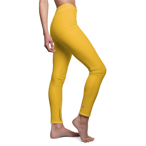 Yellow Color Casual Leggings