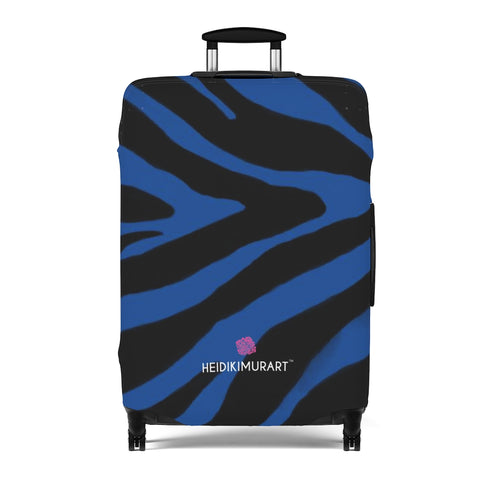 Blue Zebra Luggage Cover