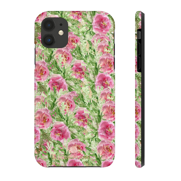 Red Rose Floral Phone Case, Flower Print Case Mate Tough Phone Cases-Made in USA - Heidikimurart Limited 