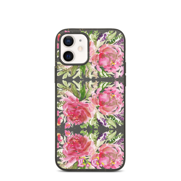 Custom Initials Floral Phone Case, Best Sustainable Biodegradable iPhone Case - Heidikimurart Limited 