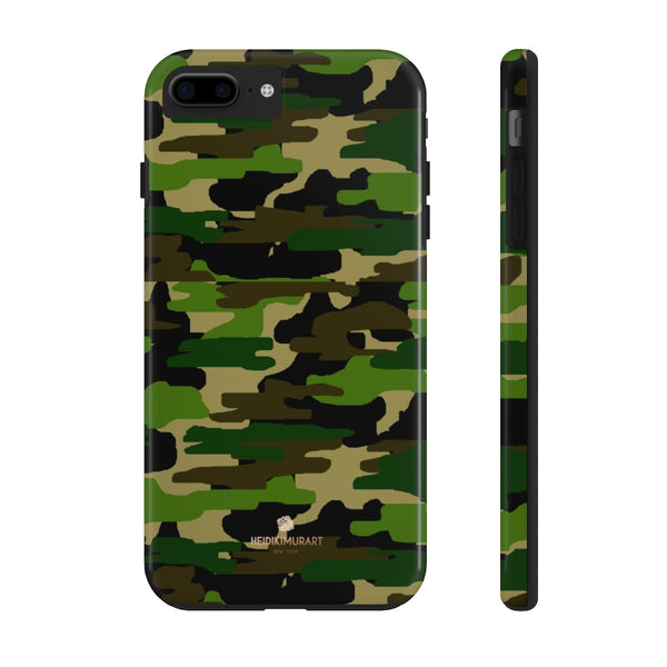 Classic Green Camo iPhone Case, Case Mate Tough Samsung Galaxy Phone Cases-Phone Case-Printify-iPhone 7 Plus, iPhone 8 Plus Tough-Heidi Kimura Art LLC