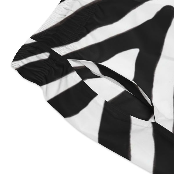 Black Zebra Men's Swim Trunks