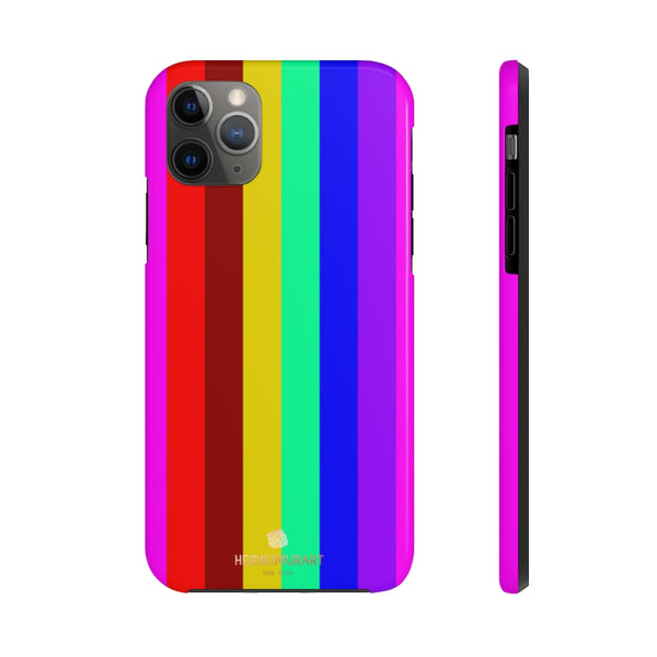 Gay Pride Colorful iPhone Case, Case Mate Tough Samsung Galaxy Phone Cases-Phone Case-Printify-iPhone 11 Pro Max-Heidi Kimura Art LLC
