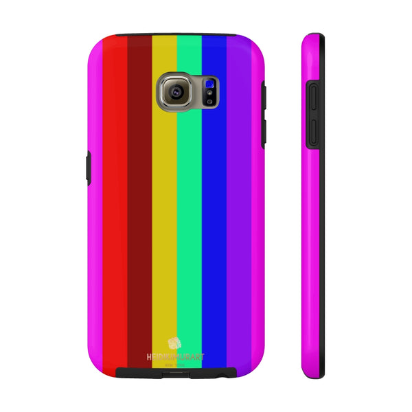 Gay Pride Colorful iPhone Case, Case Mate Tough Samsung Galaxy Phone Cases-Phone Case-Printify-Samsung Galaxy S6 Tough-Heidi Kimura Art LLC