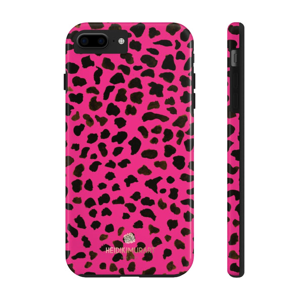 Hot Pink Cheetah Animal Print Phone Case, Case Mate Tough Phone Cases-Made in USA - Heidikimurart Limited 