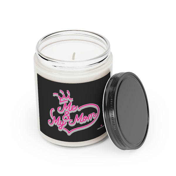 Black Soy Wax Candle, 9oz Best Vanilla or Cinnamon Stick Candle In A Glass Container For Mothers - Made in the USA