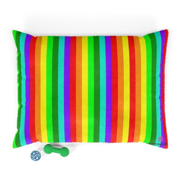 Rainbow Striped Pet Bed - Heidikimurart Limited 